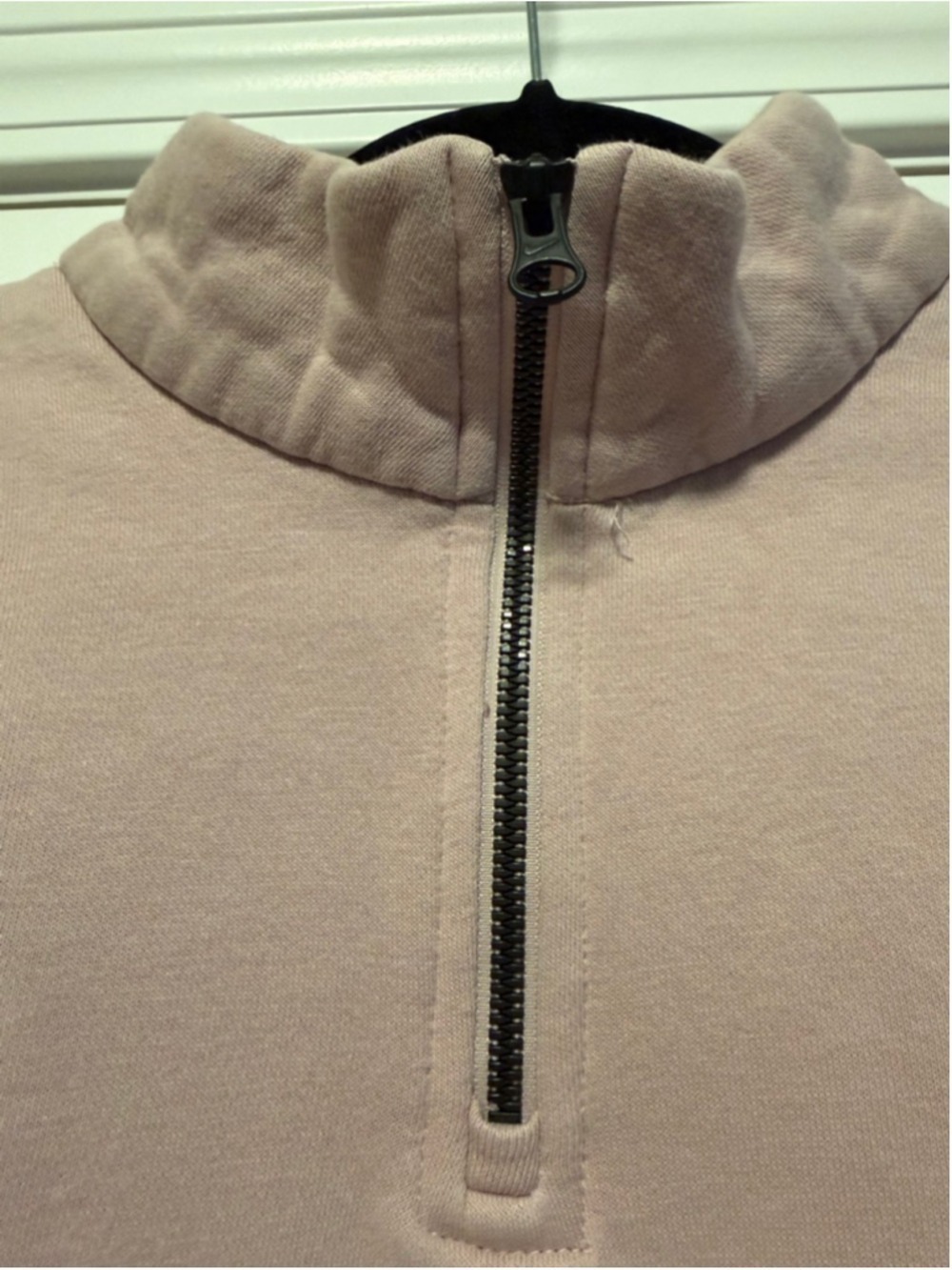 Nike Women’s Pink Mauve Quarter Zip Pullover - Size Medium - Picture 8 of 10